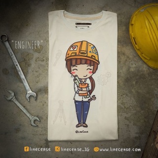 เสื้อคอตตอนลาย Engineer