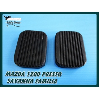 MAZDA 1200 PRESTO SAVANA FAMILIA year 2012 BRAKE PEDAL &amp; CLUTCH PEDAL RUBBER SET  // ยางแป้นเบรก ยางแป้นคลัทช์