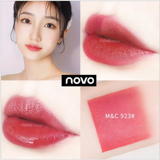 NOVO สีใหม่ ลิปสติกกันน้ำ จูบไม่หลุด 2 in 1 ไม่ติดแก้วน้ำ