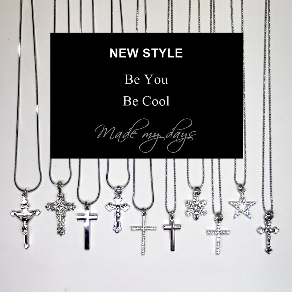 *มีแบบเพิ่มเติมด้านใน*สร้อยไม้กางเขน NEW Style