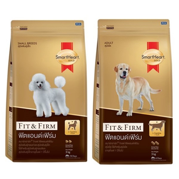 อาหารสุนัข SmartHeart Gold Fit & Firm  10 กก.