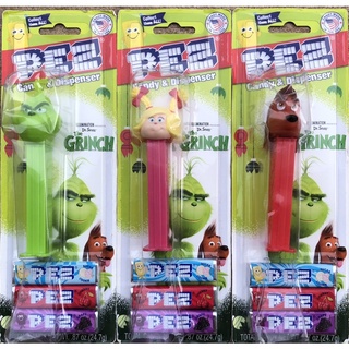 PEZ (เพซ) ลูกอมรสผลไม้ ลาย The Grinch แพคอเมริกา 🇺🇸 USA 🍬