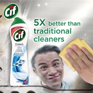 Cif Cleaning Cream ขนาด (660g.)ครีมทำความสะอาดขจัดคราบและฆ่าเชื้ออเนกประสงค มีเรทส่ง