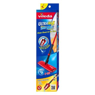 อุปกรณ์ทำความสะอาด VILEDA ม็อบถูพื้นอัลตร้าแมกซ์ อีซี่ทวิสต์ ขนาด 17.5 x 14 x 59 ซม. สีแดง