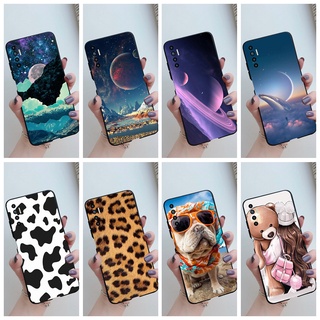 Tecno Camon 17P 18 18P 18T เคสซิลิโคน TPU เจลลี่ คลุมเต็มรูปแบบ หรูหรา อวกาศ ดาวเคราะห์ วัว พิมพ์ลาย เคสโทรศัพท์