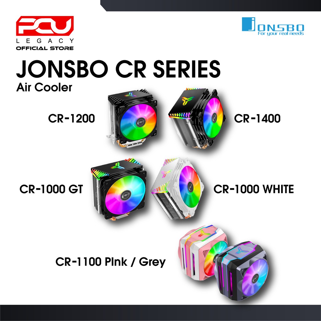 Jonsbo โปรเซสเซอร์ CPU แอร์คูลเลอร์ CR-1200 CR-1400 CR-1000GT CR-1000 White CR-1100 Pink CR-1100 Grey CPU Cooler