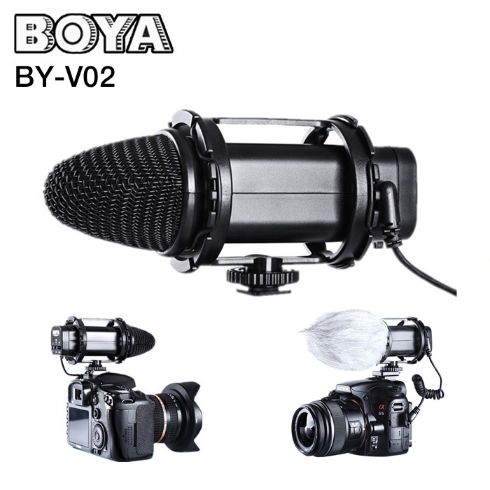 Microphone BOYA BY-V02 Compact Stereo ของแท้ ประกันศูนย์ไทย 1 ปี