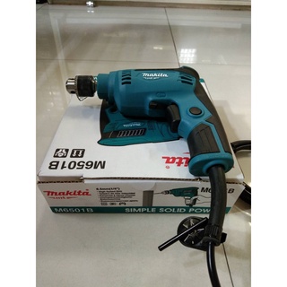 สว่านไฟฟ้า MAKITA รุ่น M6501B ขนาด 1/4 นิ้ว กำลัง 710 วัตต์ สีเขียว