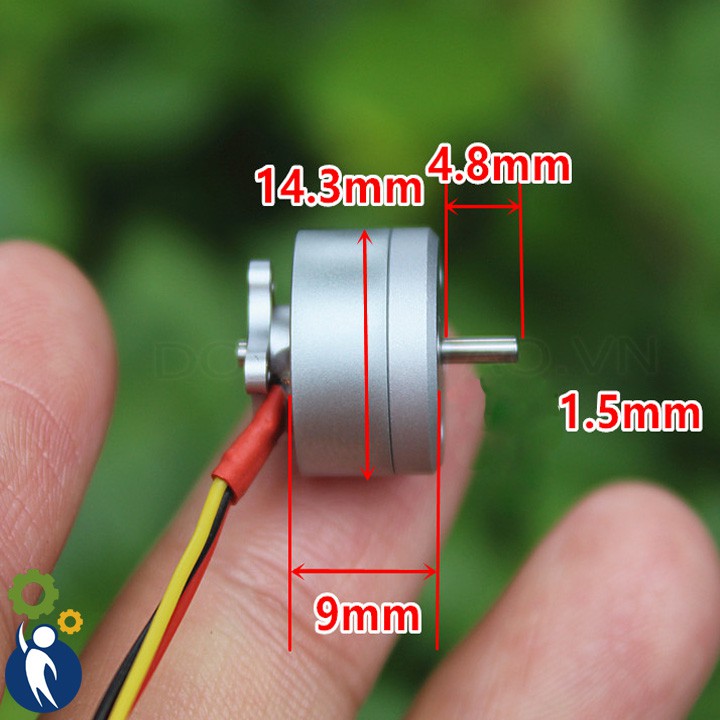 มอเตอร์ไร้แปรงถ่าน 1S-3S มอเตอร์ 1104-4300KV 6g