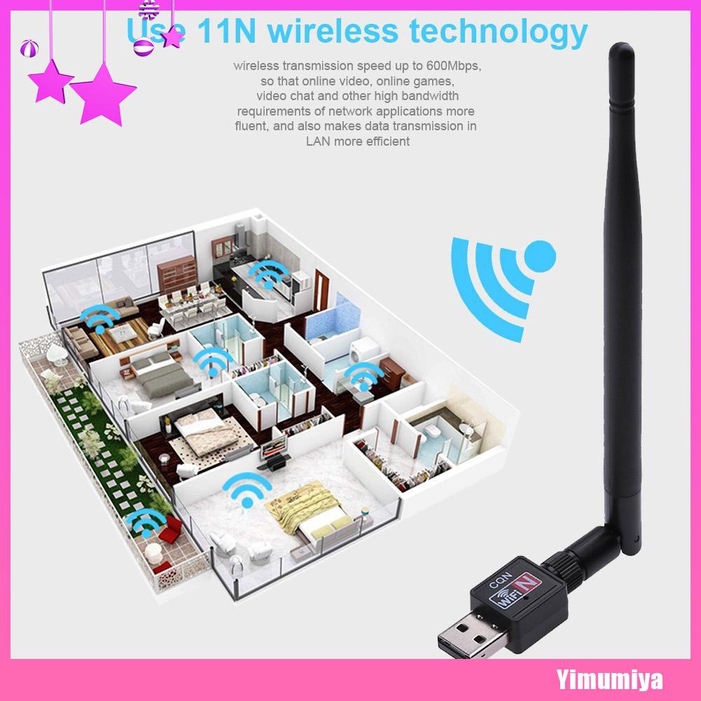 600mbps Usb Wifi Router Wireless Adapter Pc Network Lan Card Dongle 5 Antennas Computers Tablets Network Hardware Usb Wi Fi Network Adapters Dongles