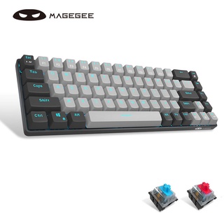 Magegee MK-Box คีย์บอร์ดเล่นเกม แบบใช้สาย 68 คีย์ Type-C 60% มีไฟแบ็คไลท์ LED สําหรับแล็ปท็อป Windows Mac Gamer