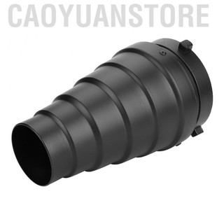 Caoyuanstore FashionF Snoot Honeycomb Grid Light Beam Tube Bowens Mount Filter for Studio Strobe Flash