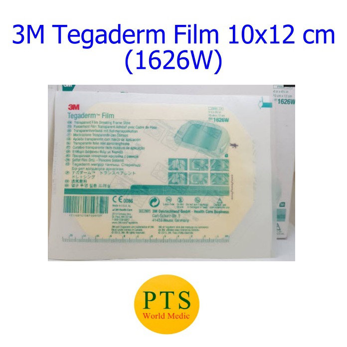 3M Tegaderm 10x12 cm แผ่นฟิล์มใสกันน้ำ (1626W) (1 แผ่น)