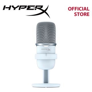 HyperX Solocast (White) USB Condenser Gaming Microphone Studio Recording Microphone Computer Podcast Mic ไมโครโฟน รองรับ PC PS4 (519T2AA)