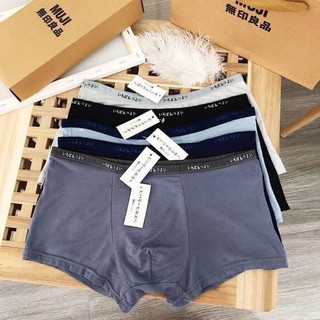 ( พร้อมส่ง ส่งไว 1-3 วันได้รับของ ) กางเกงใน ชาย MUJI กกน boxer ระบายอากาศ