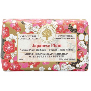 Wavertree &amp; London Luxury Soap - Japanese Plum สบู่ออร์แกนิค (ดอกพลัมญี่ปุ่น)  (200g)