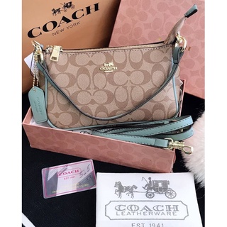 พร้อมส่ง COACH BG CROSSBODY  กระเป๋าสะพาย กระเป๋า ทรงพอช ขนาด 9 นิ้ว โค้ช