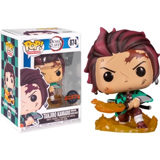 Funko Pop Tanjiro with Flaming Blade Demon Slayer Exclusive 874