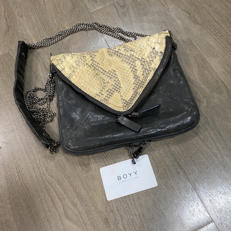 boyy bag mini ลายงู ของแท้ 100%