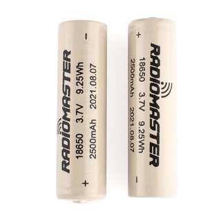 (ส่งจากไทย) [แบตเตอรี่] RADIOMASTER 18650 Battery 2500mAh 3.7V (2pcs) for TX16S / TX12 (2ก้อน)