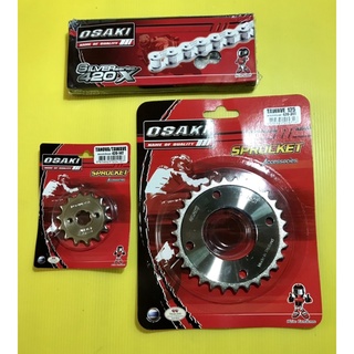 โซ่สเตอร์ Wave110i ,Wave125 ,Dream Supercub ,Wave100S2005 ,MSX เลส 420-104 ,14 ,30T อย่างดี(OSAKI) โซ่เสตอร์