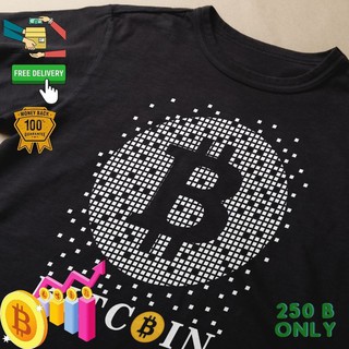 เสื้อยืด Bitcoin Crypto บิตคอยน์ คริปโต เนื้อผ้า Cotton Premium