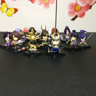 Puchi Samurai warriors Vol.3 ของ🇯🇵แท้ มือ 2 สูง 5.5-8 CM ครบเซ็ท แต่การ์ดตัวโล่ขาด 1 ใบครับ นอกนั้นครบ