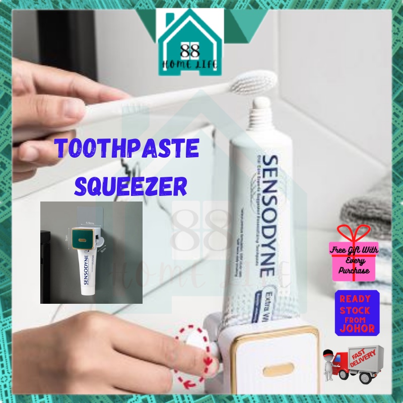 88 มัลติฟังก์ชั่ยาสีฟัน Squeezer Home & Living แบบพกพา Rotatable Facial Wash Squeezer Pemekat ubat g