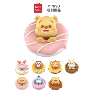 MINISO กล่องสุ่ม กล่องสุ่มโมเดล Winnie the Pooh Collection Doughnut Figure Blind Box ลิขสิทธิ์แท้