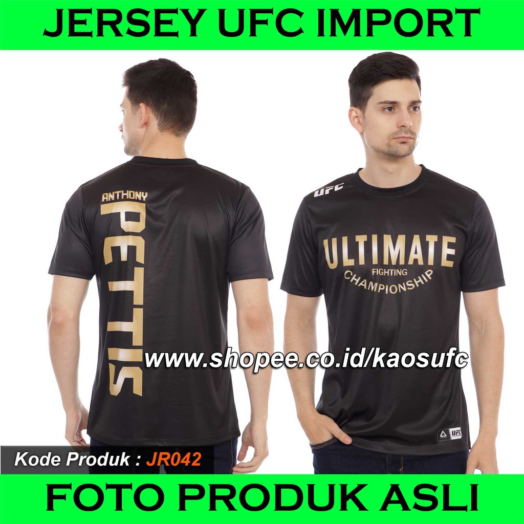 นําเข้า UFC JERSEY ANTHONY PETTIS, เสื้อยืด UFC นําเข้า, เสื้อยืด UFC คุณภาพสูง, ผ้าพรีเมี่ยม UFC