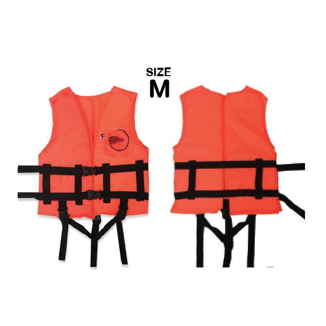 เสื้อชูชีพผ้าไนล่อนอ็อกฟอร์ด210D. Size M สําหรับเด็กโต รองรับนํ้าหนักได้ไม่เกิน 45kg - รูปที่ 2