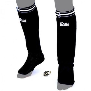 Fairtex Cloth Shinguards SPE1 Black