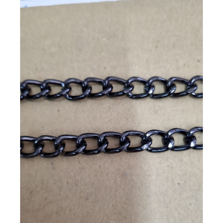 BN911 BLACK NICKEL IRON CHAIN 8X12MM
