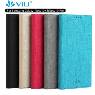 Vili เคสกระเป๋าหนัง PU สไตล์หรูหราสำหรับ Samsung Galaxy Note 10 Plus / Note 10