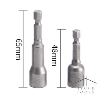 ลูกบล็อกหัวแม่เหล็ก บล็อกยิงหลังคา Power nut ใช้กับสว่าน หัวบล็อกแม่เหล็ก บล็อคขันน็อตหลังคา บล็อกน็อต