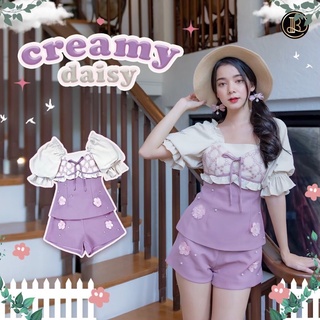 Creamy Daisy : BLT เซทเสื้อ+กางเกง ได้ลุคสวยคุณหนู