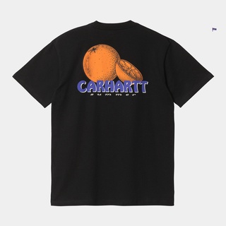 เสื้อยืดแขนสั้น พิมพ์ลาย Carhartt WIP JUICE สีส้ม แฟชั่นฤดูร้อน030184