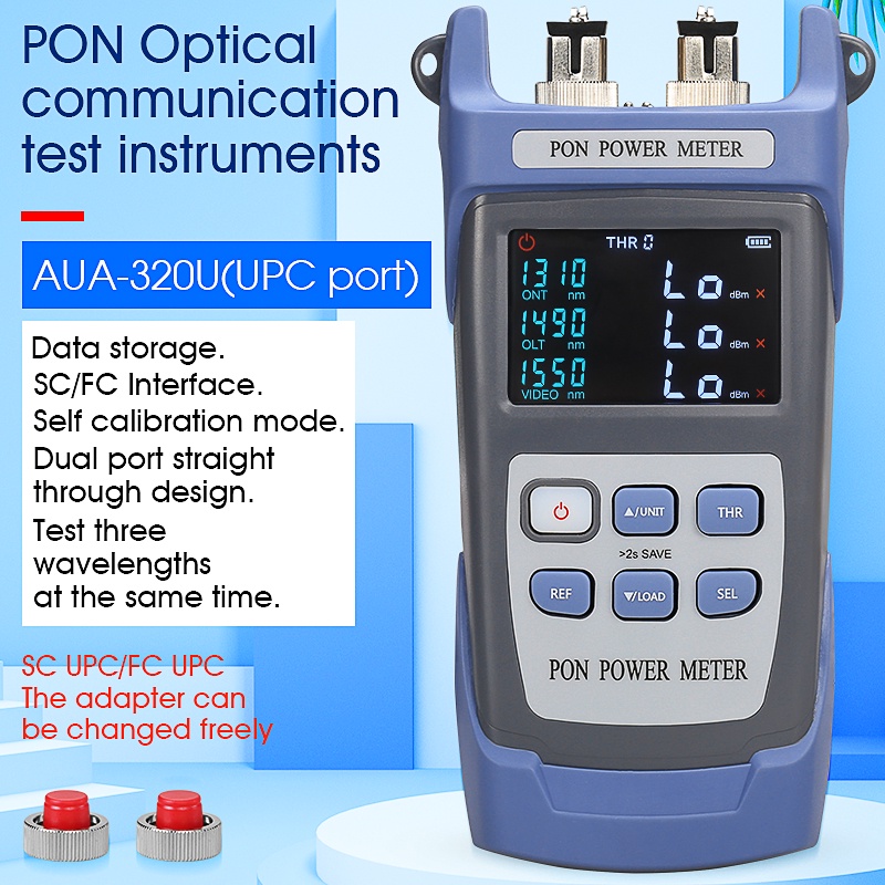 AUA-320U/AUA-320A handheld PON optical power meter on-line test of PON optical power for high-precis