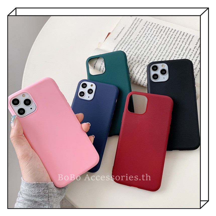 เคสโทรศัพท์มือถือ TPU แบบนิ่ม สีมาการอง สําหรับ iPhone 11 13 Pro Max X Xs Max 7 8 Plus SE 2020