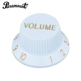 Paramount KPV15WH ปุ่ม Volume กีตาร์ไฟฟ้าทรง Strat สีขาว (ปุ่มวอลุ่มกีตาร์, Volume Knob)