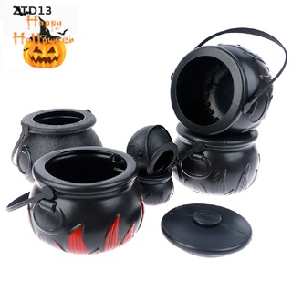 Ztd13 1 ชิ้น ฮาโลวีน หม้อขนม Cauldron แปลกใหม่ ฮาโลวีนถังเครื่องประดับแม่มดของเล่น ZT