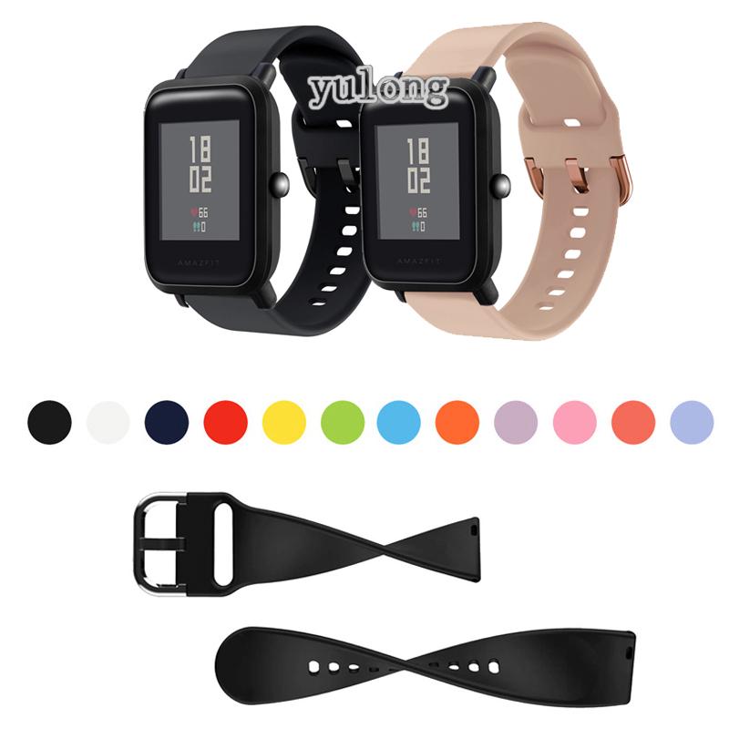 สายนาฬิกาข้อมือ ซิลิโคนนิ่ม 20 มม. สําหรับ Huami Amazfit Bip3 Bip 3 Lite S U Pro GTS2 GTS4 mini GTS3 GTS2e Neo GTS 2 3 4 2e