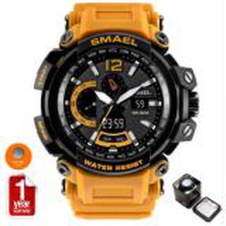 SMAEL นาฬิกาข้อมือผู้ชาย Sport Digital LED รุ่น SM1702 (Yellow)