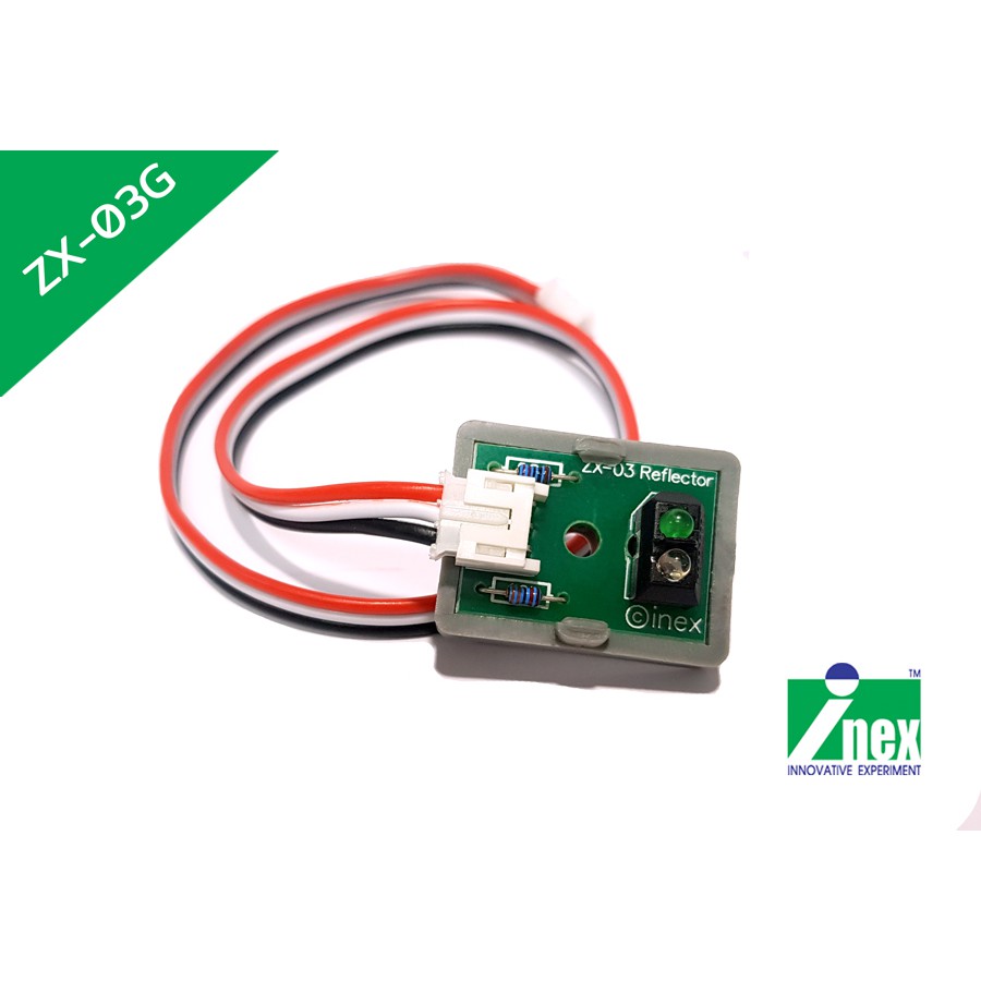 INEX ZX-03G แผงวงจรตรวจจับแสงสีเขียอินฟราเรดสะท้อน/IR/infrared sensor/เซนเซอร์/อินฟราเรด/ตรวจจับเส้น