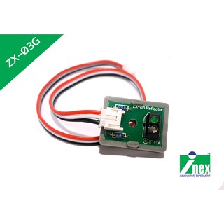 INEX ZX-03G แผงวงจรตรวจจับแสงสีแดงอินฟราเรดสะท้อน/IR/infrared sensor/เซนเซอร์/อินฟราเรด/ตรวจจับเส้นและวัตถุ/Line Sensor