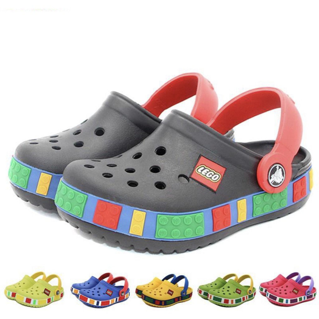Crocs band kids LEGO clog รองเท้าเด็ก รองเท้าลำลองเด็ก ผู้ชาย ผู้หญิง✨(สินค้า OUTLET CHINA) ✨