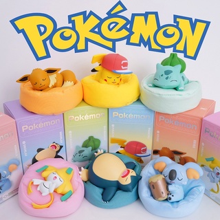 💥พร้อมส่งในไทย💥 ของแท้ ตุ๊กตาฟิกเกอร์ Pokemon Pikachu Starry Dream Bulbasaur Eevee Snorlax Jirachi ของเล่นสําหรับเด็ก