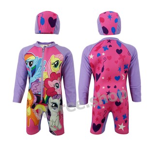 ชุดว่ายน้ำเก็บอุณภูมิ My Little PONY โพนี่ ลิขสิทธ์แท้ ชุดว่ายน้ำนีโอพรีน Neoprene ชุดว่ายน้ำกันหนาว ชุดว่ายน้ำเด็ก