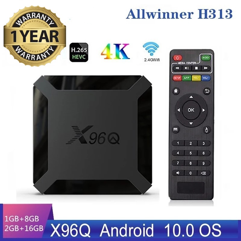 ✅สุดยอดกล่องทีวีที่นิยมมากสุด 2020✅ TV BOX X96Q กล่องทีวี TV Smart Allwinner H313 รุ่นใหม่ล่าสุด Android 1.0 TV Box