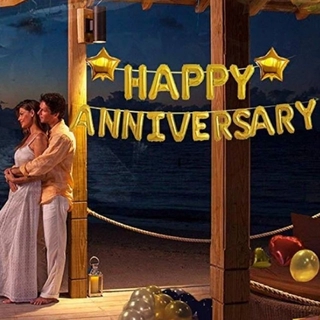 ชุดลูกโป่งตัวอักษร Happy Anniversary